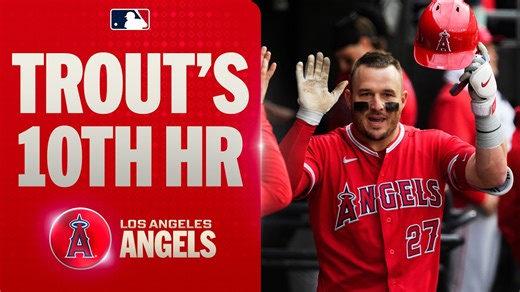 Mike Trout launches his 10th home run of the season for the Angels! 😤 | MLB Highlights