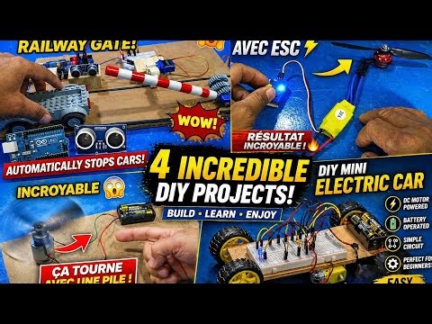 4 Amazing DIY Electronics Projects! Arduino Gate + Brushless Motor + Simple DC Hack