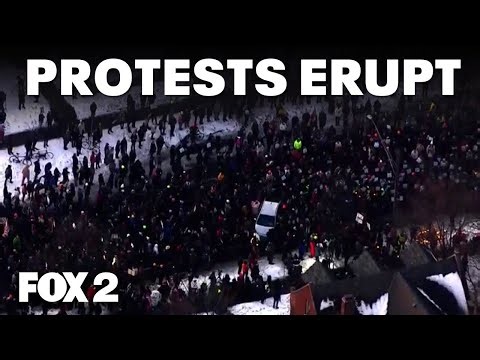 Detroit and other US cities erupt in protest over ICE shooting in Minnesota