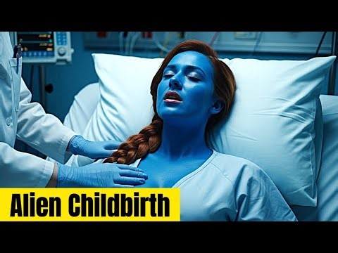 She Screamed in Pain During Alien Childbirth and Suddenly Fell Silent When a Human Man Touched Her