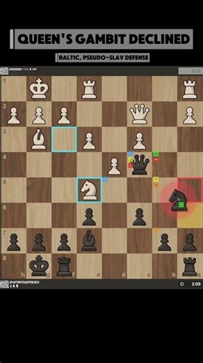Queen’s Gambit Declined. Powered by the Chess Assist featuring 3 built-in human-like chess engines.