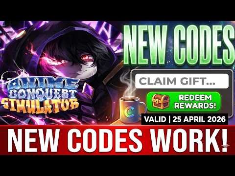 *NEW CODES* Anime Conquest Simulator ROBLOX | LIMITED CODES TIME | April 25, 2026