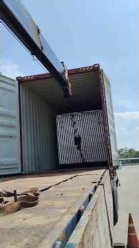 nloading Heavy Cargo from Container to Warehouse | Crate & Load VN