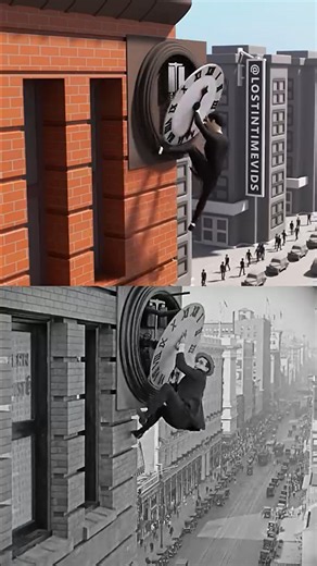 How Harold Lloyd did this crazy stunt in 1923