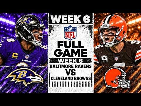 Baltimore Ravens vs Cleveland Browns Full Game l NFL Week 6 l October 2026 NFL Season 1