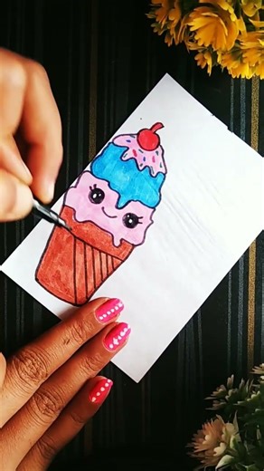 🍦🍨cute front page design/front page design#projectdesign#borderdesign#shorts