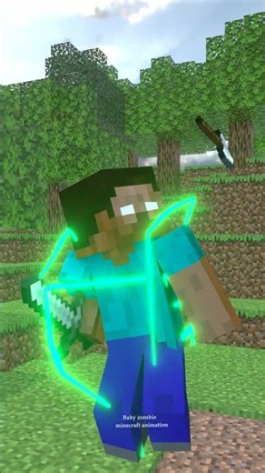 Herobrine ambushes JJ ☠️😎 #minecraftanimation