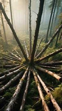 An explosion flattened 80 million trees… and we still don’t fully know why 😳 #forest #shorts