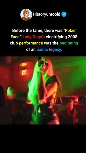 Lady Gaga's Iconic 2008 "Poker Face" Club Performance #ladygaga