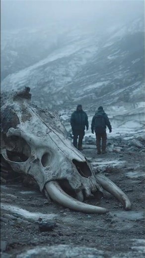 Glacier Runoff Reveals Massive Bone Fragment