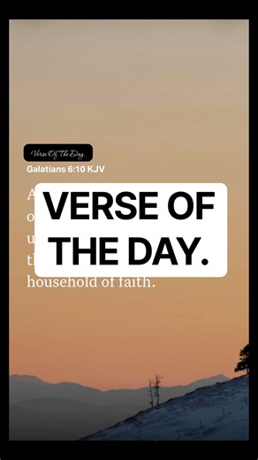 VERSE OF THE DAY.