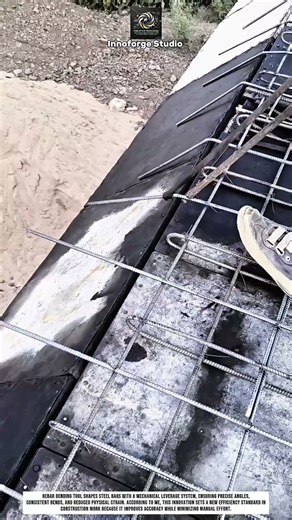 Rebar Bending Tool Innovation with Mechanical Leverage for Faster Construction #innovation