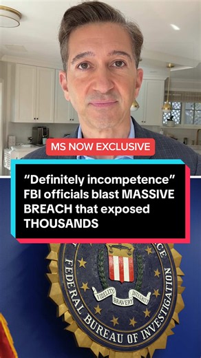 The hack of FBI computer systems exposed sensitive personal information about nearly every FBI employee, as well as thousands of local law-enforcement officials who worked on FBI task forces, six current and former FBI officials told MS NOW. MS NOW's Ken Dilanian has more on what FBI officials and outside experts are calling the breach one of the worst counterintelligence disasters in modern history.