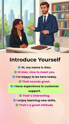 Introduce Yourself in English | Easy English for Beginners 💼 #learnenglish #englishforbeginners