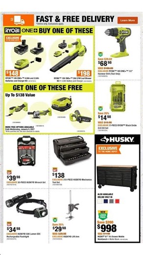 Home Depot weekly flyer / circulaire Oct 29 - Nov 11