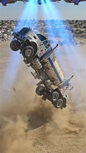 Alien Spaceship Abducts Giant Truck 😱👽