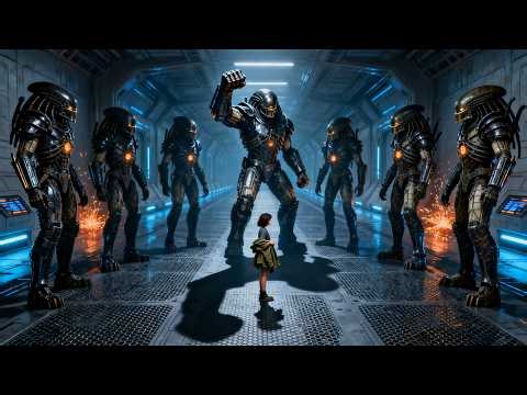 8 Alien Pack-Hunters vs 1 Deathworld Girl — She Buttoned Her Cuffs Before The First Strike