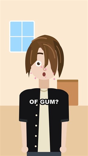 What If You Swallowed Your Gum? 🍬 #shorts