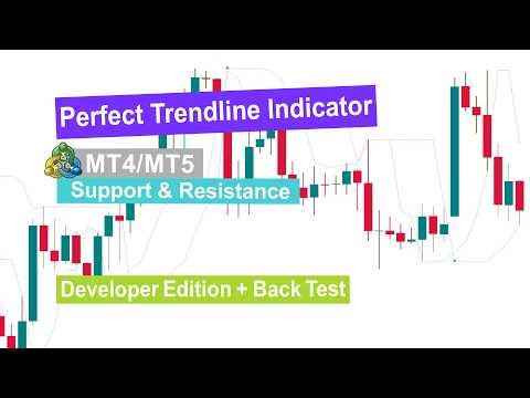 📈 Perfect Trendline Indicator MT4/5 –2026 [Developer Update]- [TradingFinder]