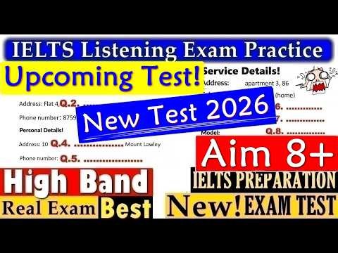 IELTS LISTENING PRACTICE TEST 2026 WITH ANSWERS | 26.08.2026