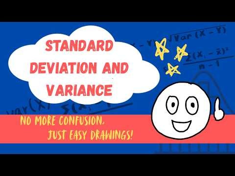 Standard Deviation & Variance Explained with Easy Drawings