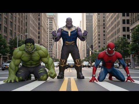 Unexpected Team Up : Spider Man & Hulk vs Thanos The Ultimate Rescue – Full AI Motion Story