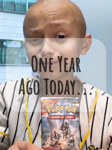 Exactly one year ago today… 💔 Avery’s very first Pokémon pack opening video. It’s hard to believe how much life can change in just one year. What started as a little boy sharing his love for Pokémon became something bigger than we ever could have imagined. Through these videos, Avery brought joy to so many people around the world, all while fighting a battle no child should ever have to face. We never imagined we’d be looking back at this video a year later, wishing more than anything that we c