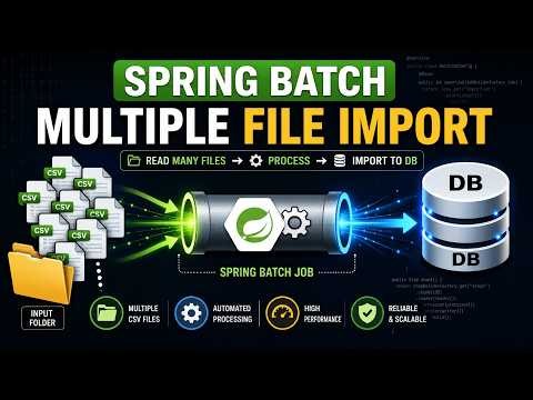 Spring Batch Read Multiple CSV Files & Save to DB | MultiResourceItemReader