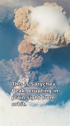 This Volcano Looks Impossible From Orbit