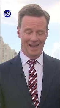 Reporter braves ride for live cross | 9 News Australia