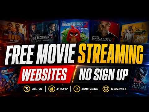5 FREE Movie Streaming Websites Without Sign Up 2026