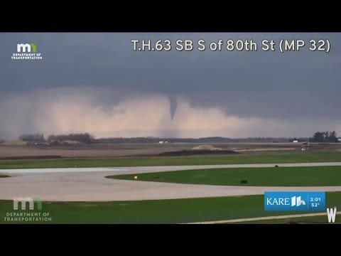 WATCH: MnDOT cameras catch tornado forming near Rochester