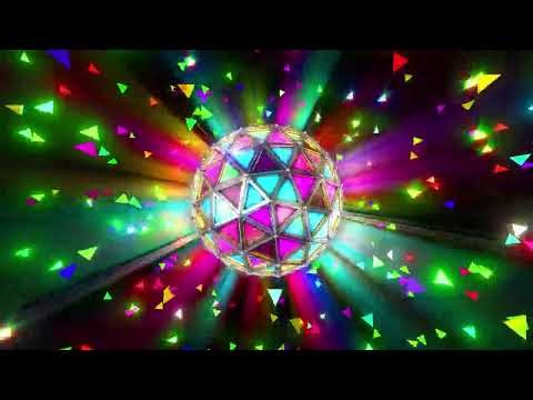 Infinite Disco Glow 🪩 | Moving Laser Fields & Reflective Ball Effects | 4K Visual Loop (60min)