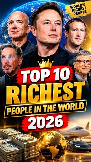 Top 10 Richest People in the World 2026 | World's Billionaires #shorts #richestpeople #billionaires
