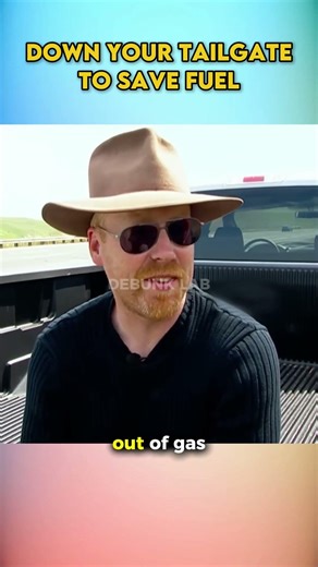 Adam ran out of gas first 🚚 #MythBusters #FuelEfficiency