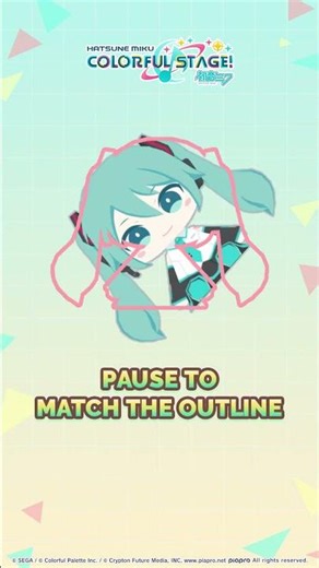 Pause Miku to Match the Outline!