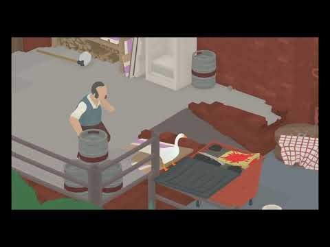 Untitled Goose Game: Funny Exchange with the Burly Man