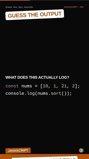 JAVASCRIPT: Guess the Output? #shorts