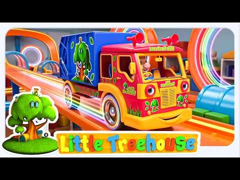 Wheels on the Garbage Truck Nursery Rhyme Cartoon by Little Treehouse
