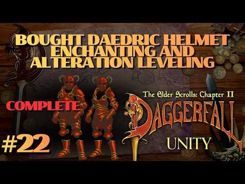 Daggerfall Unity – Another Daedric Helmet | Enchanting Gear + Alteration Progress
