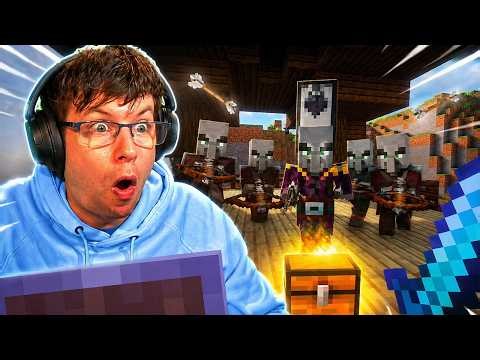 MINECRAFT NOOB ATTACKS PILLAGER OUTPOST!