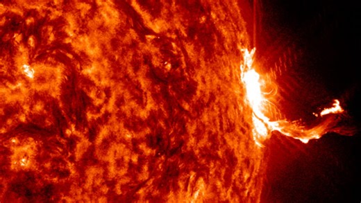 Sun blasts powerful X1.2-class solar flare - see spacecraft views