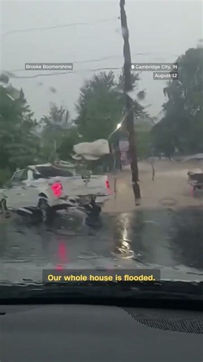 Life-threatening flash floods hit Indiana