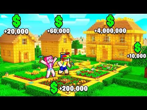 From Poor To Millionaire in a Village in Minecraft...
