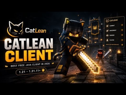 CatLean Client (1.21 - 1.21.11+) - Best Free Minecraft Hacked Client for Java in 2026