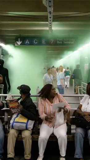 Invisible Invasion at Times Square – The R62 & R62A Become Alien Ghost Trains!