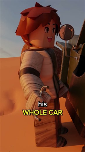 He Was Stuck In The Desert For 12 DAYS... 😨🌵 #roblox #animation #shorts