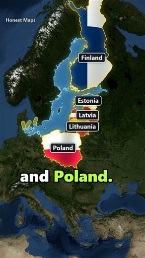 What If the Baltic Sea Became a Lake? 🤯😱🤯 #geography #maps #shorts