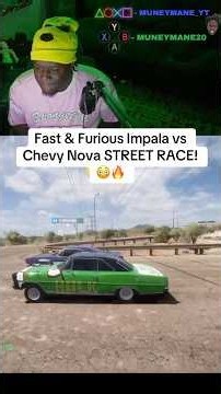 Fast & Furious Impala vs Chevy Nova STREET RACE! 😳🔥