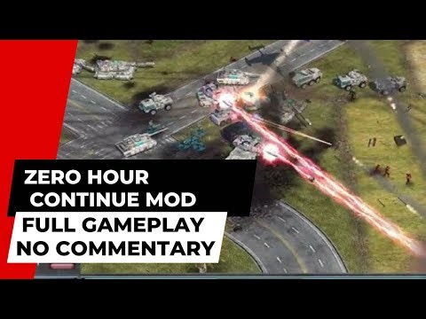Command & Conquer: Generals - Zero Hour CONTINUE Mod - USA Laser General Challange Mod HARD Victory